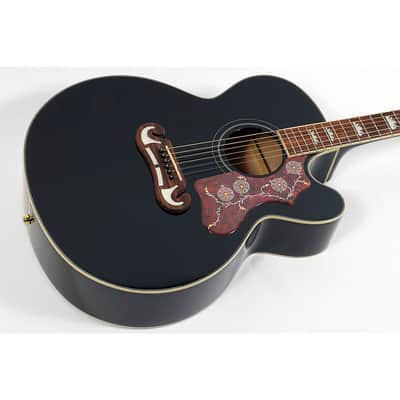 Epiphone J-200 EC Studio Acoustic-Electric Guitar - Regular Black image 3