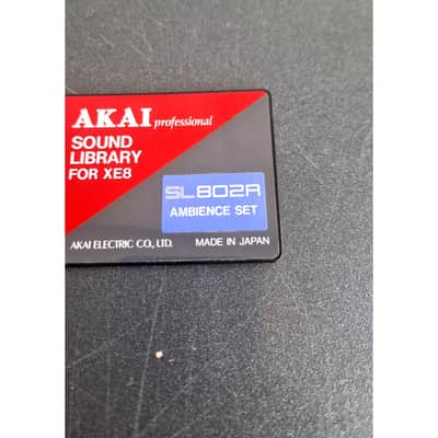 Akai 802R Sound Library Card - Red – Sound Library Card - Excellent image 3