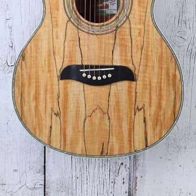 Oscar Schmidt OF2SM Acoustic Guitar Spalted Maple Top Natural High Gloss Finish image 1