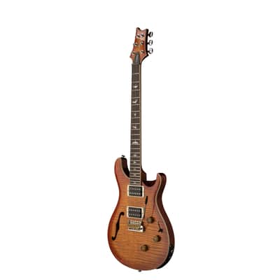 PRS SE Custom 24 Semi-Hollow Vintage Sunburst - Electric Guitar image 2