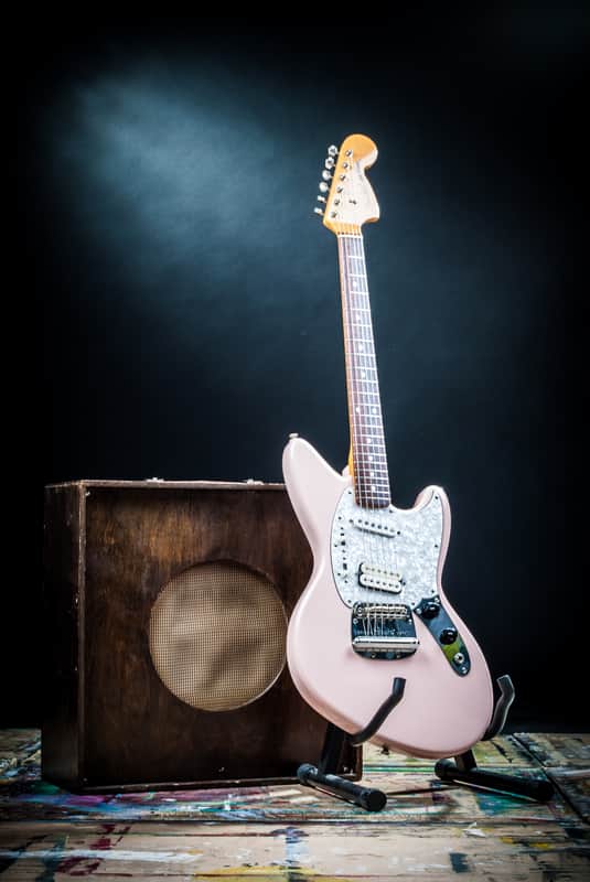 Cij 2002 Fender Jagstang Guitar Shell Pink Designed By Kurt Cobain Jag-Stang image 1
