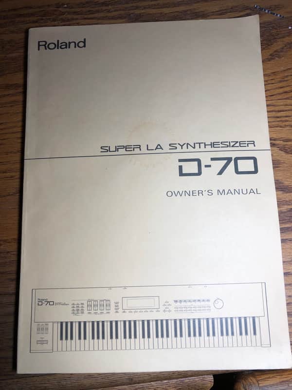 Roland D-70 Owner’s Manual image 1