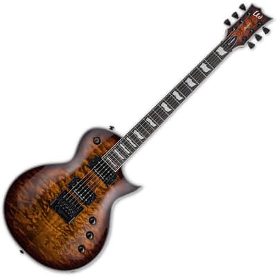 ESP LTD EC-1000 Evertune Electric Guitar Dark Brown Sunburst image 1