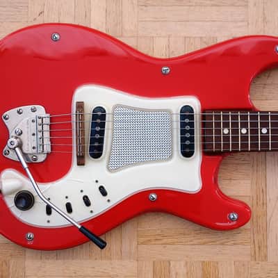 Hagstrom Kent PB-24-G guitar 1963 red - ultra rare image 1