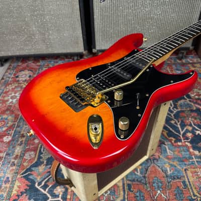1989 Fender Pro Feel Stratocaster Model STR-75 w/Floyd Rose MIJ Fujigen w/Hard Case image 8