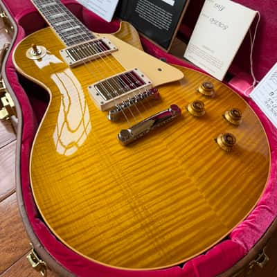 2025 Gibson Custom Shop Les Paul ‘59 Reissue R9 PSL Gloss - Green Lemon Fade Burst image 1