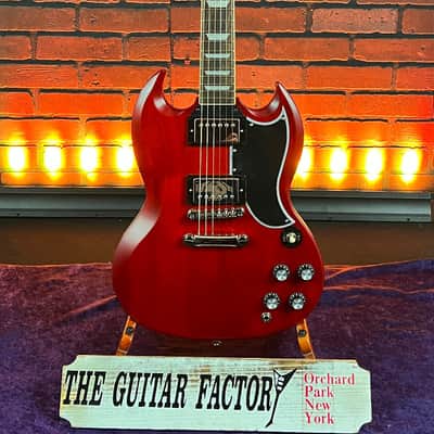 2023 Epiphone "Inspired by Gibson" 1961 Les Paul SG Cherry Electric Guitar w/ Hard Case image 2