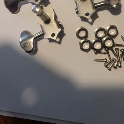 Grover N.O.S. Sta-Tite Tuners 3X3 1950s/1960s (?)? - Nickle image 2