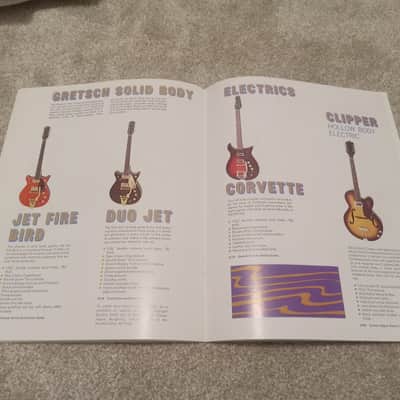Vintage 1968 Gretsch Guitar, Bass, Amplifier Catalog! Rare, Original Case Candy, Paperwork! image 9