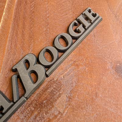 Mesa Boogie Logo Emblem Amplifier Badge 9.5" Silver Vintage Great Condition! image 3