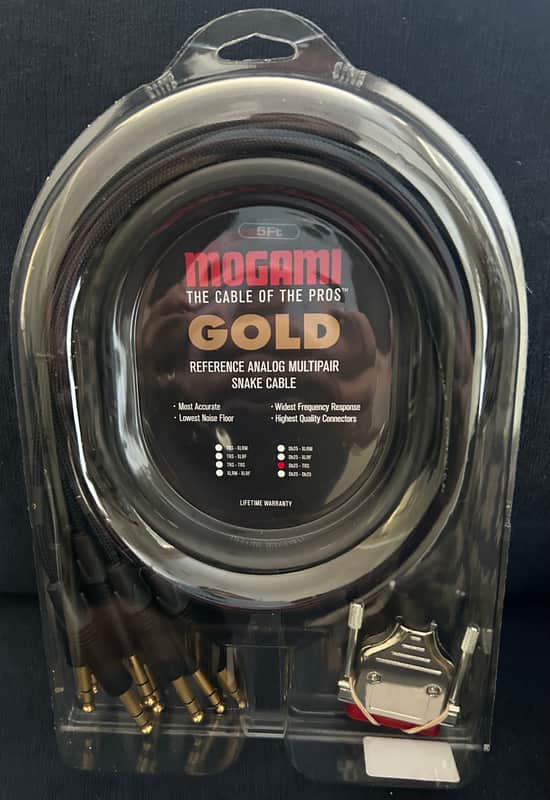 Mogami Gold DB25 - TRS Snake Cable 5' image 1