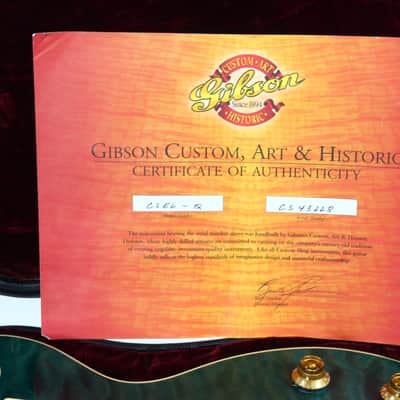 2004 Gibson Custom Shop Les Paul Elegant INSANE QUILT TOP! Peacock Green, Abalone Inlays, Ebony Board! image 8
