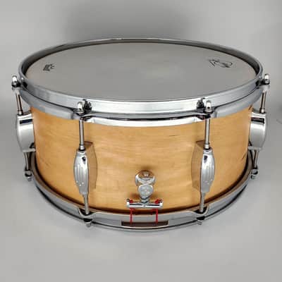 Used George Way Advance Solid Ply Maple Snare Drum 14x6.5 Natural Satin image 4