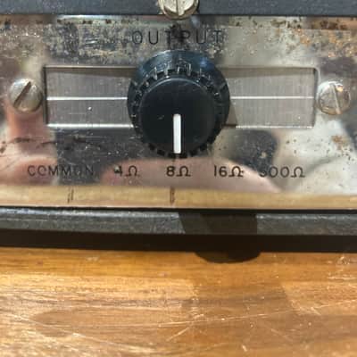 Knight S-55 1950’s - Dual 6L6 Guitar Head - Silver/black image 10