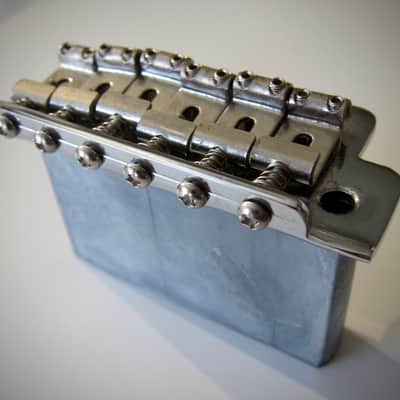 Fender Stratocaster Bridge with Claw, Springs & Screws Vintage Reissue Circa 1990s Chrome image 4