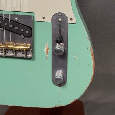 Nash T-57 Surf Green Electric Guitar - Heavy Aging image 4