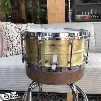 Oriollo 6.5 x14" Spun Brass "Flame Finished" Snare Drum * Very Good Condition* image 4