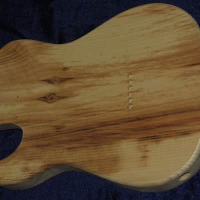 Acacia Koa Top \ Aged Pine Tele Style Body 3lbs 9oz #3675  *IMPORT CHARGES INCLUDED image 6