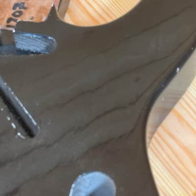 1707g Kohlin Guitars T-Type Roasted Pine replacement body Aged Nitro Relic Vintage Black Made in Sweden image 5
