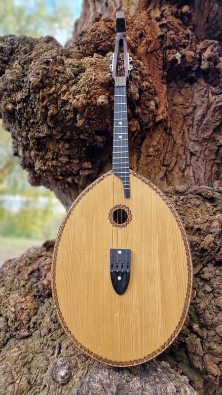 Kobza 4 String Acoustic Guitar Vihuela Ukrainian Folk Traditional Instrument Lute Vintage image 1