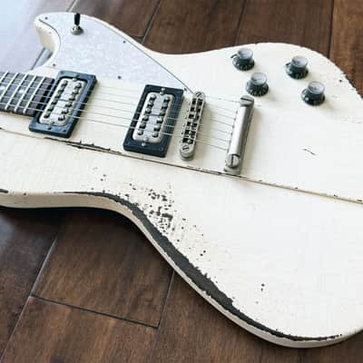 Rock N Roll Relics Revenge Modern Offset Electric Guitar Aged Olympic White 251966 image 6