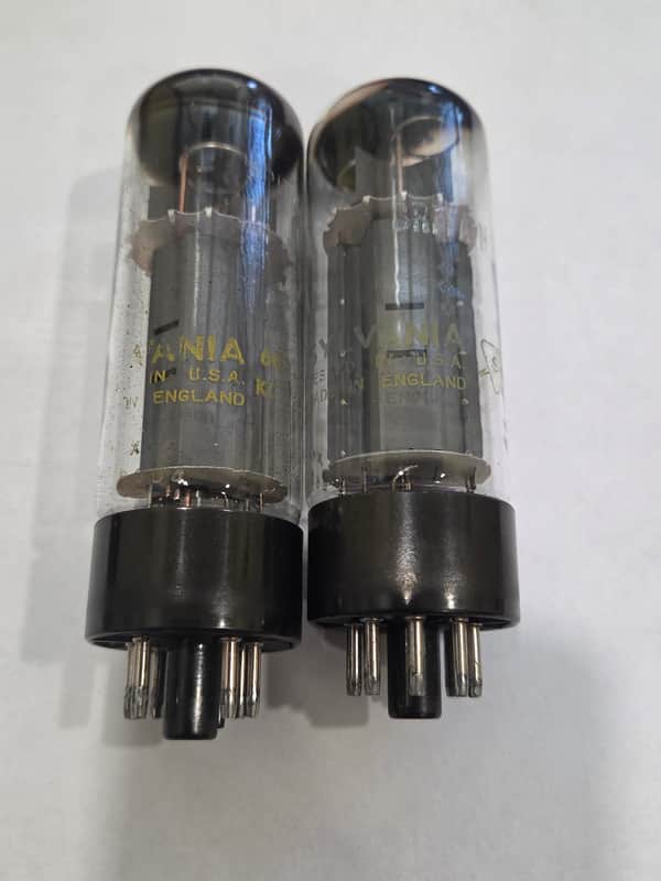 70's Mullard EL34 power tube set XF2 XF4 image 1