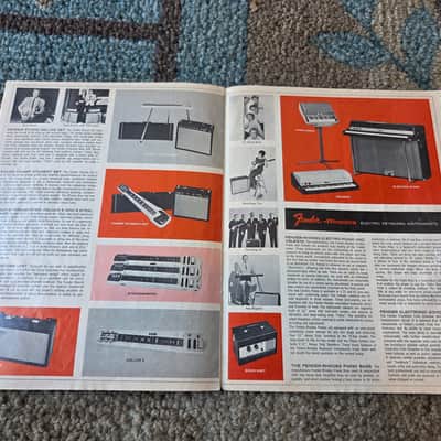 Vintage 1965-1966 Fender Fine Electric Instrument Full-Line Catalog! Rare, Original Case Candy, Paperwork! image 6