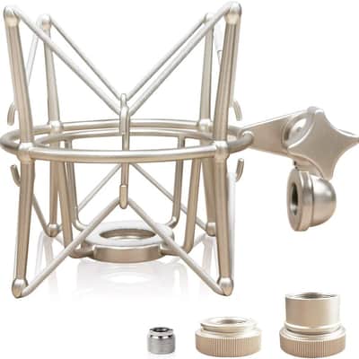 Spider Microphone Shock Mount Mic Holder - Anti Vibration Metal Spider Shockmount Compatible with Condenser Microphones image 1