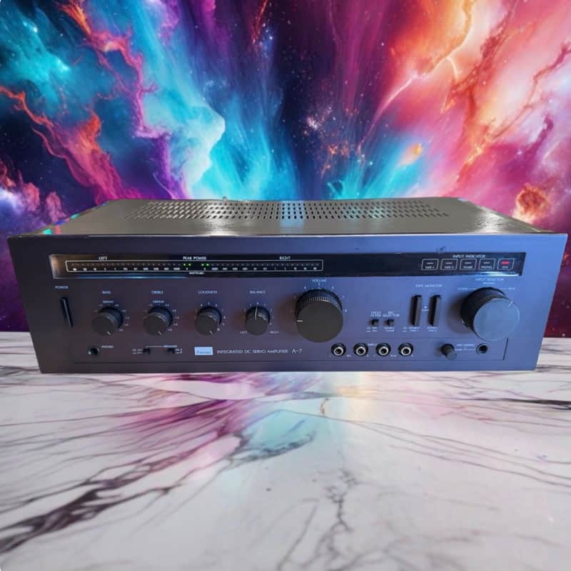 Sansui Integrated DC Servo Amplifier A-7 Silver Face -Tested -Working-VERY CLEAN image 1