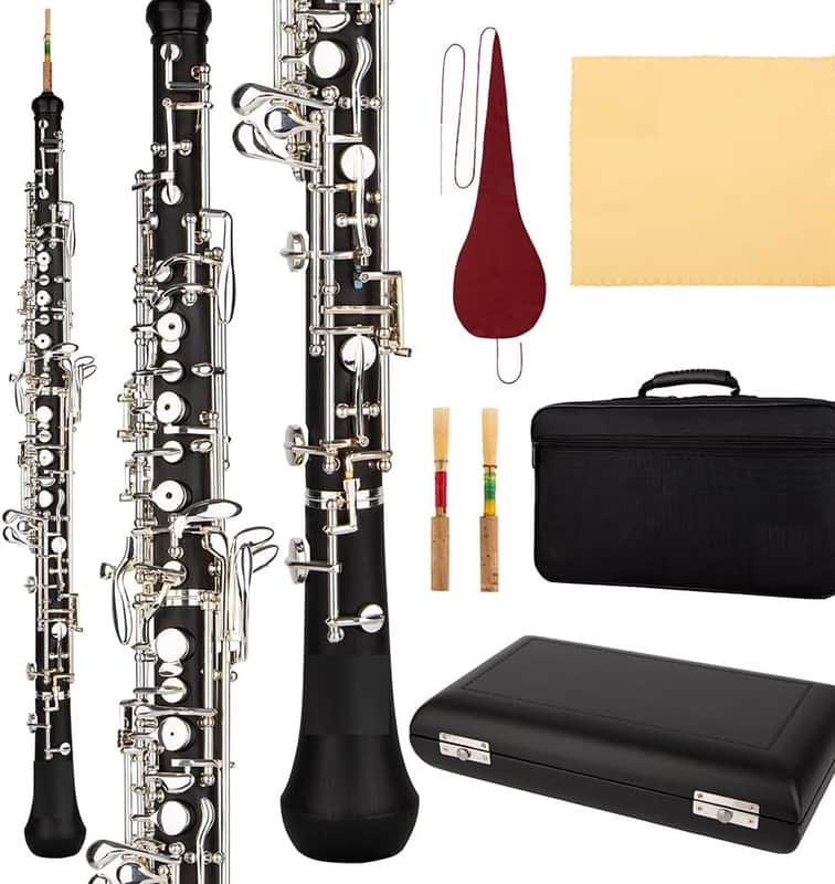 Oboe C Key Plated Silver Woodwind Musical Instrument for Beginner image 1
