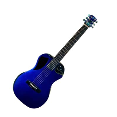 Journey Instruments OF660BP Stylized 00 Body Shape 6-String Travel Acoustic Guitar w/Gig Bag & Pickup image 3