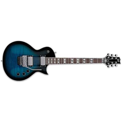 ESP LTD AS-1 FR FM Alex Skolnick Black Aqua Sunburst BLKAQSB + Hardshell Case B-Stock - KOREA image 2