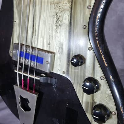 60's-70's German Jazz Bass Guitar Long Scale 4 String Rellog Gitona image 3