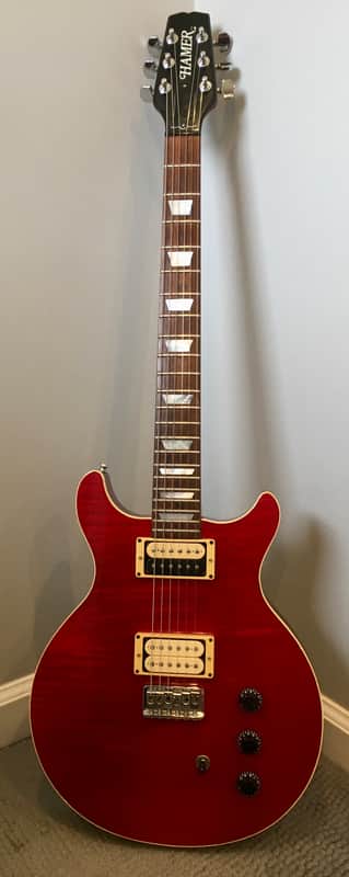 1984 Hamer USA Sunburst Trans Cherry w/ HSC image 1