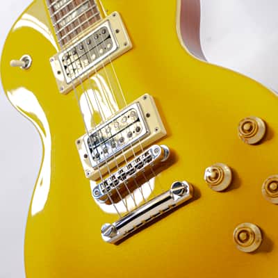 Epiphone Les Paul Standard GoldTop MIJ w/ Duesenberg Style Pickups, Pearloid Trapezoid Inlays, Schaller Strap Buttons image 3