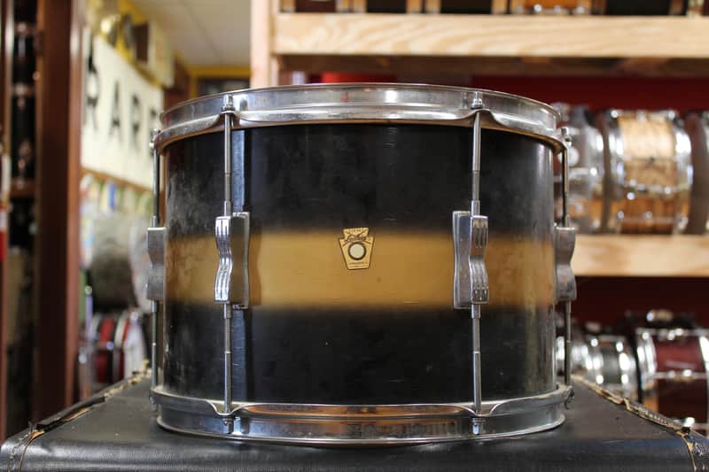 1960s Ludwig 9x13 Club Date Tom in Black and Gold Duco image 1