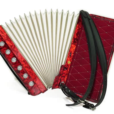Full Size Horch DeLuxe Accordion 120 Bass, Original Concert Piano Accordion, made in Germany, New Straps and Soft Bag for Gift, 2719 image 10