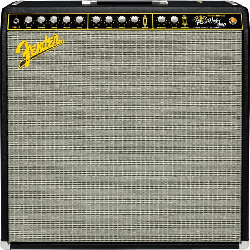 Fender Jack White Signature Pano Verb Tube Electric Guitar Combo Amplifier, 70W, Black image 1