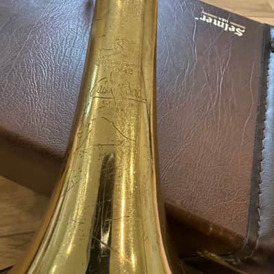 Bach 42BO Stradivarius Series Tenor Trombone with Open Wrap F Attachment, Standard Rotor Valve 1990s - Clear Lacquered Brass image 5