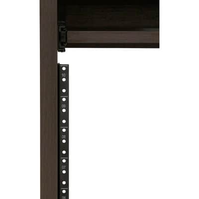 Gator Elite Furniture Series 10U Studio Rack Table in Dark Walnut Finish GELITEDESKRK-BRN image 7