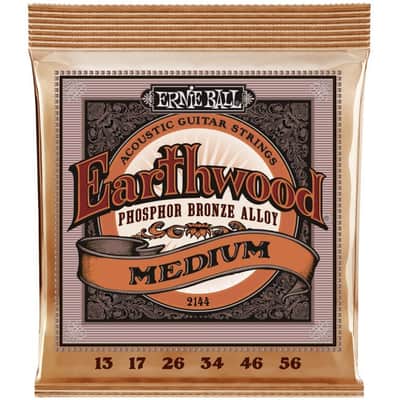 ERNIE BALL 2144 Earthwood Phosphor Bronze 013-056 Saiten für Akustikgitarre Medium image 1