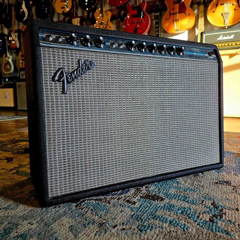 1974 Fender Silverface Deluxe Reverb Tube Combo Amp image 1