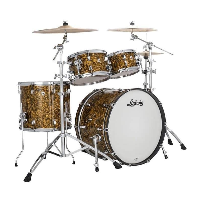 Ludwig Neusonic Rapid MOD2 22" 4 Piece Shell Pack, Butterscotch Pearl (LN34204FTXA6) image 1