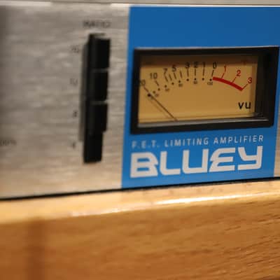Black Lion Audio Bluey FET Limiting Amplifier / Compressor 2019 - Silver with Blue Stripe image 2