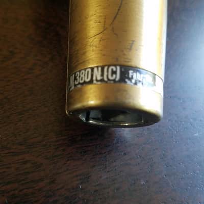 Beyerdynamic M 380 N (C) M380 NC Dynamic Mic Microphone Rare Vintage Brass Model ((HEAR IT)) image 7