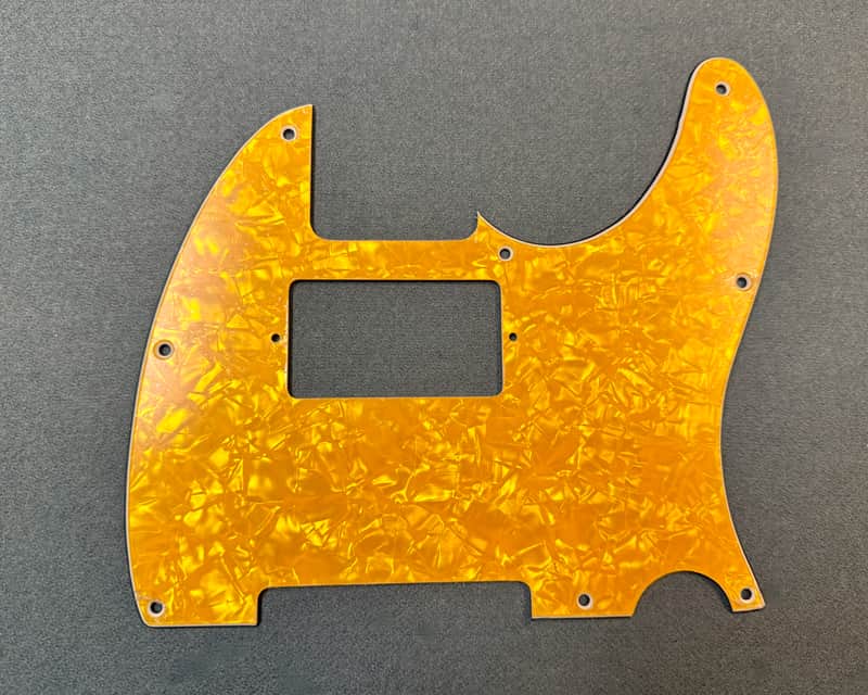 NOS Gold Flake Tele Pickguard cut for Humbucker image 1