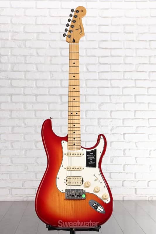 Fender Player II Stratocaster HSS Electric Guitar - Aged Cherry Burst with Maple Fingerboard (StratP2HSSMCBd1) image 1