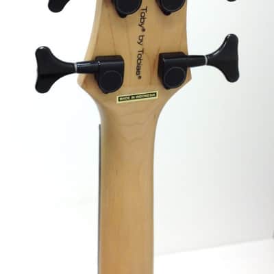 Tobias Toby Deluxe IV 4-String Electric Bass Guitar - Trans Amber image 7