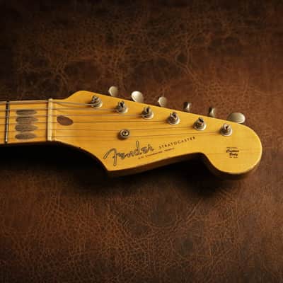 Fender Custom Shop 1955 Stratocaster Relic in White Blonde image 5
