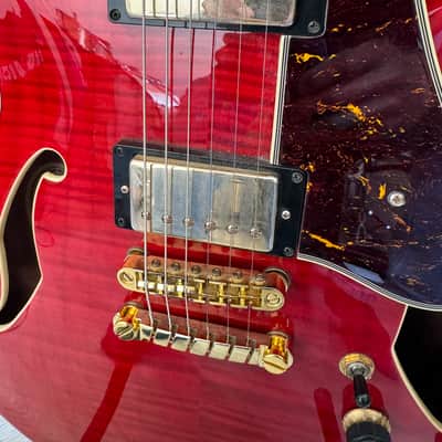 Ibanez AS93FM-TCD Artcore Expressionist 2018 Transparent Cherry Red image 4